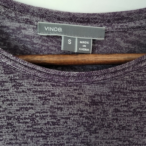 VINCE Heather Long Sleeve Tee - Picture 2 of 4
